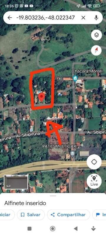 Terreno/Área à venda no Recanto das Flores: 