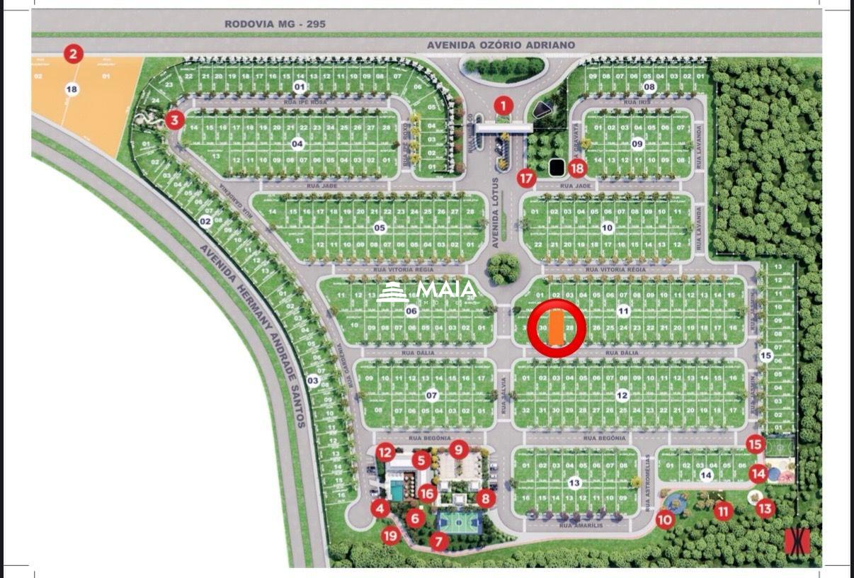 Terreno em Condomínio à venda no Residencial Jardins, Condomínio : 