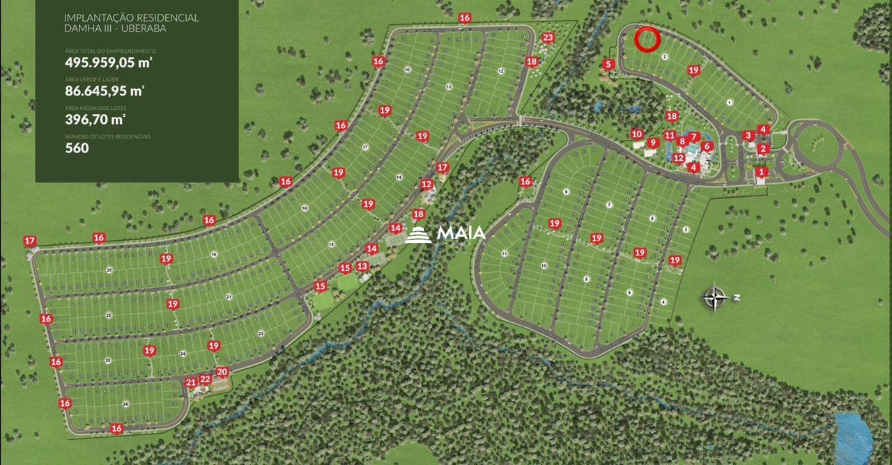 Terreno em Condomínio à venda no Damha III - Res. Uberaba: 