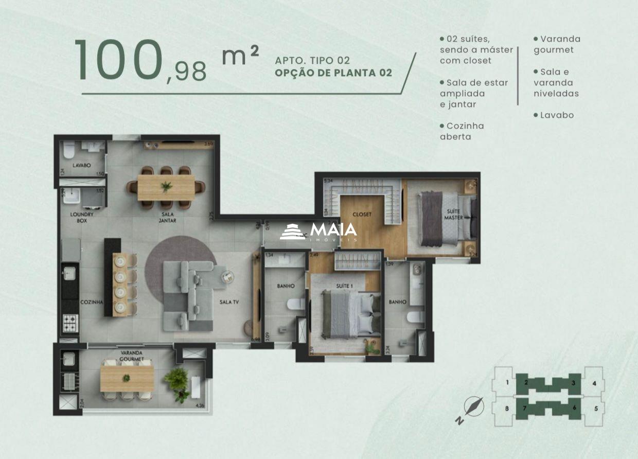 Apartamento à venda no Santa Maria: 