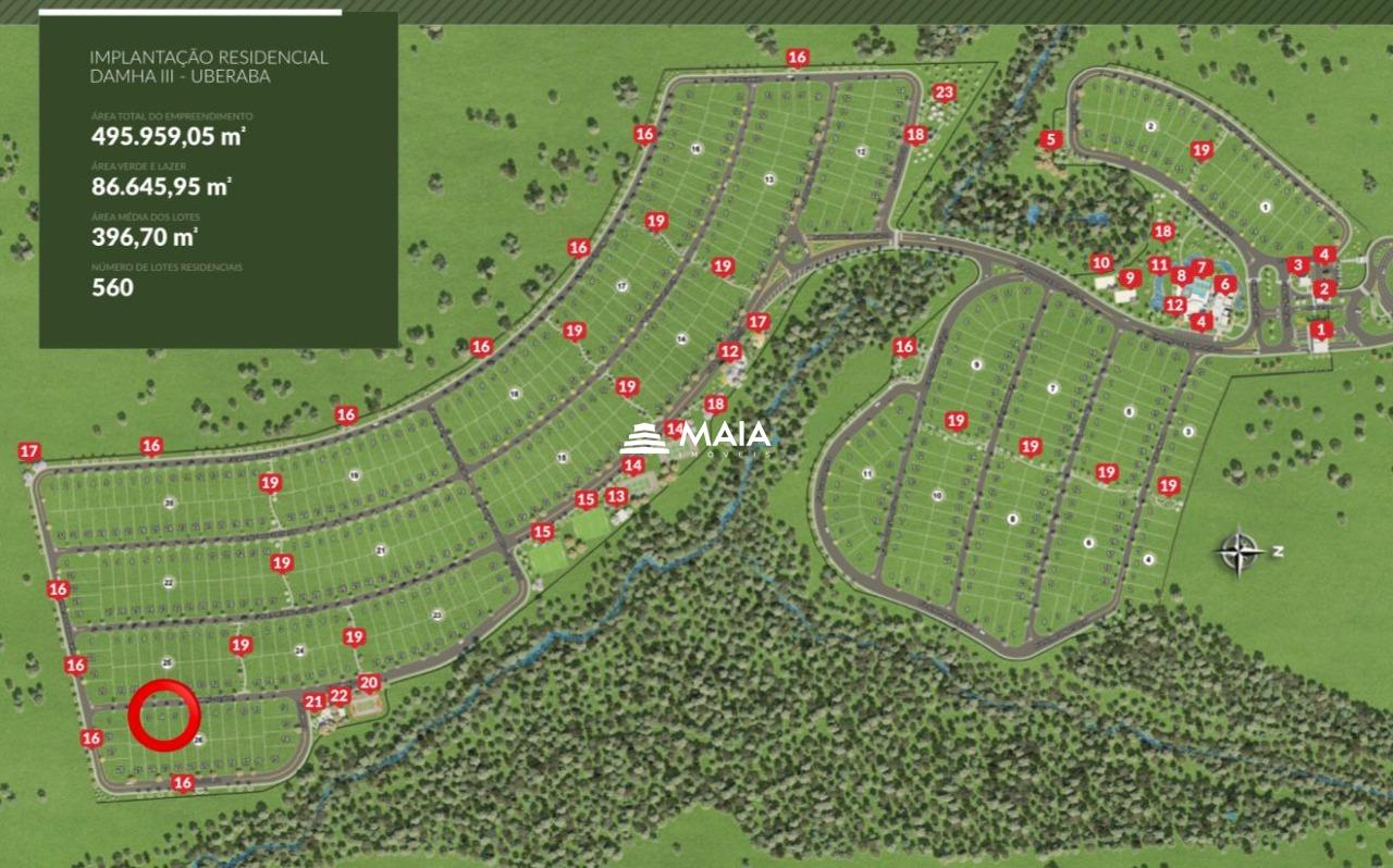 Terreno em Condomínio à venda no Damha III - Res. Uberaba: 