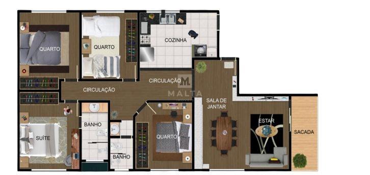Apartamento à venda no bairro Barreiro de 4 quartos: 
