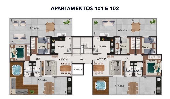 Apartamento à venda no bairro Milionários de 2 até 3: 