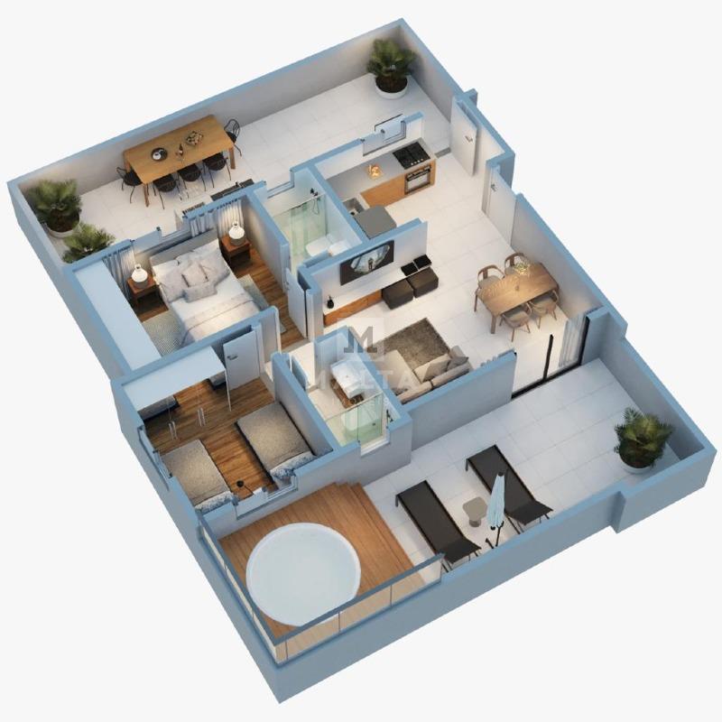 Apartamento Area Privativa à venda no bairro Milionários de 2 quartos: 