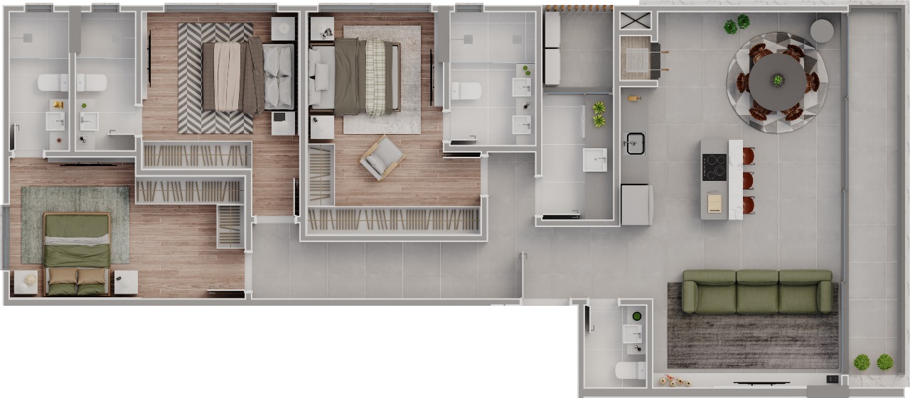 Apartamento 3 suítes à venda no Brava Aikon, na Praia Brava de Itajaí - Foto 17 de 19