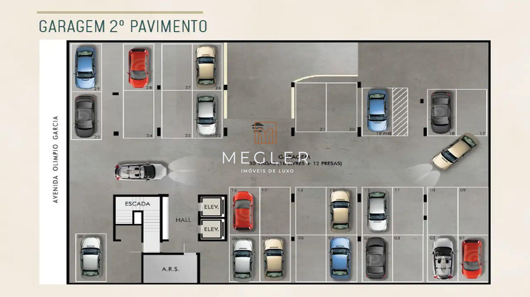 Apartamento à venda no Eldorado: Garagem - 2º pavimento