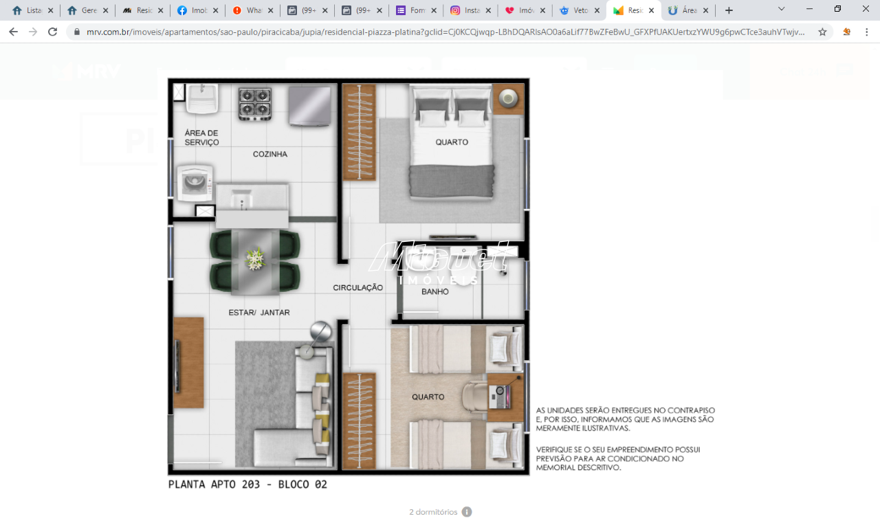 Apartamento à venda no Jupiá: 2 dormitórios 