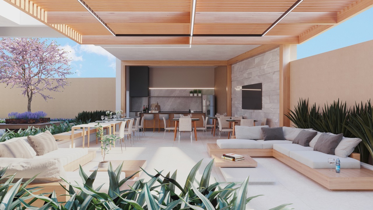 Apartamento à venda no Jardim Elite: Lounge com Churrasqueira