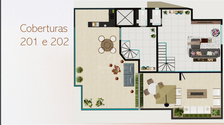 Apartamento com área privativa à venda no Santa Lúcia: 