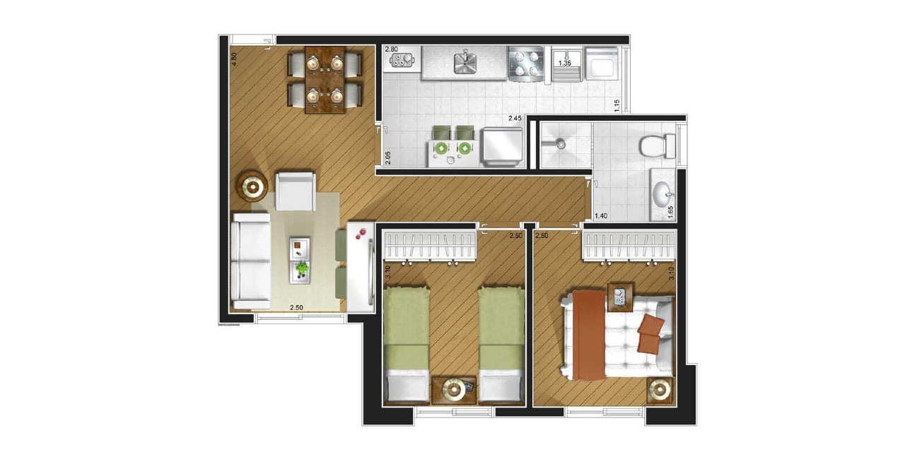 Planta do apartamento 