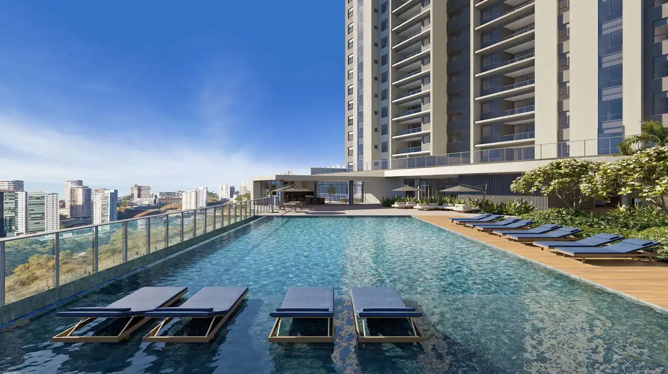 Apartamento à venda no Vila Da Serra: Deck molhado