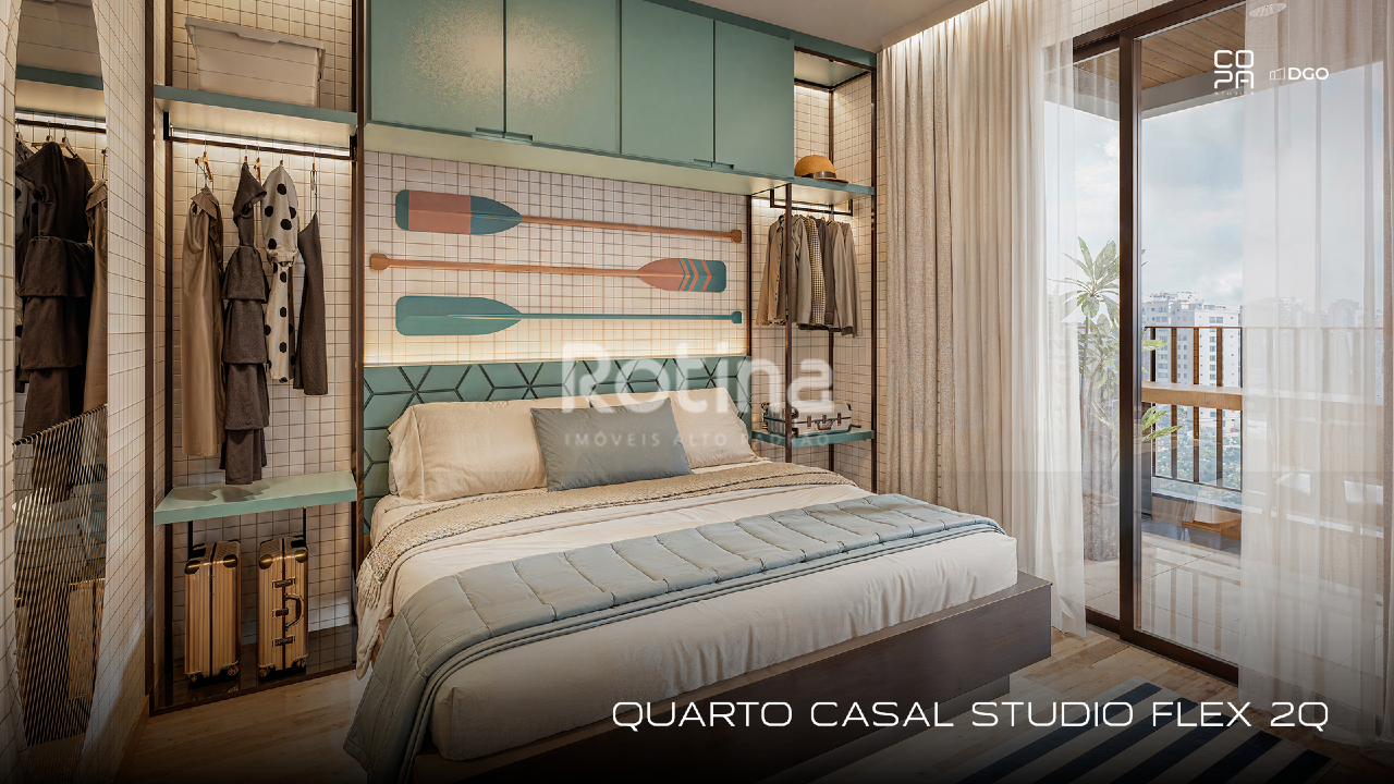 Apartamento à venda, 1 até 1 quartos em Uberlândia no bairro Copacabana no valor de R$ R$ 328.000,00 até R$ 616.640,00 - Rotina Imobiliária: Quarto Studio 