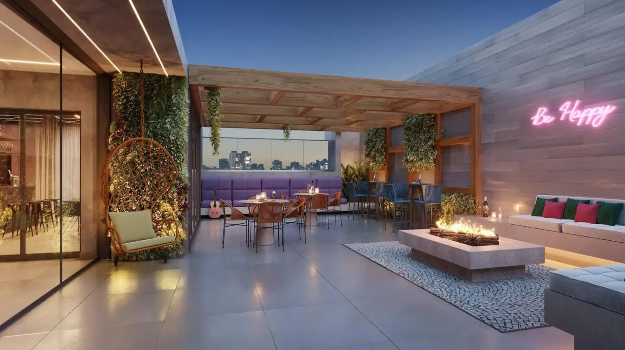 Apartamento à venda no Lourdes: Lazer no rooftop