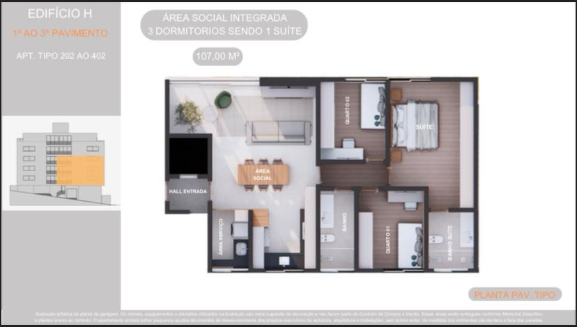 APARTAMENTO à venda no CERQUEIRA LIMA: 